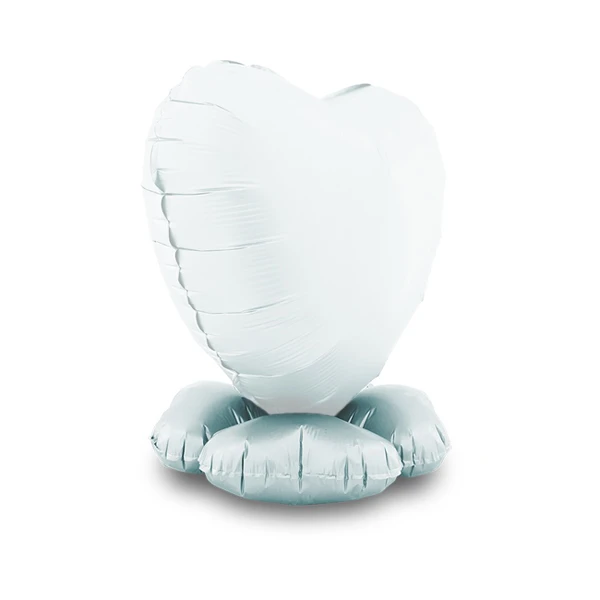 12 inch (30 cm) Grabo Base Heart Mini Satin Pastel Blue folie ballon