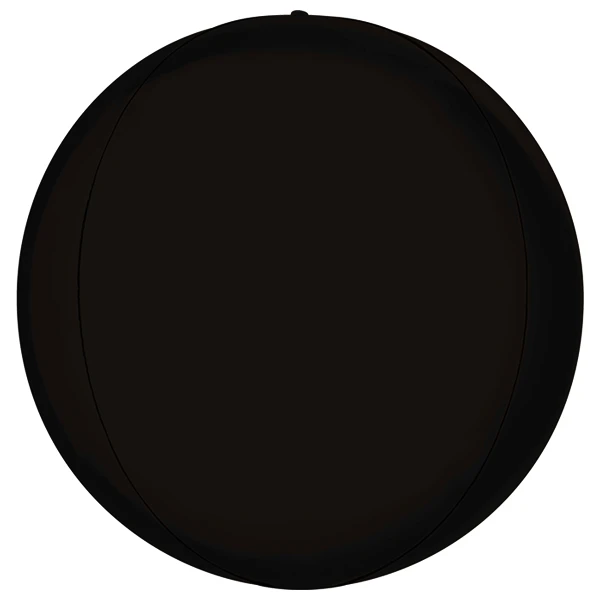 15 inch (38 cm) Grabo Globe Satin Fumé Black folie ballon