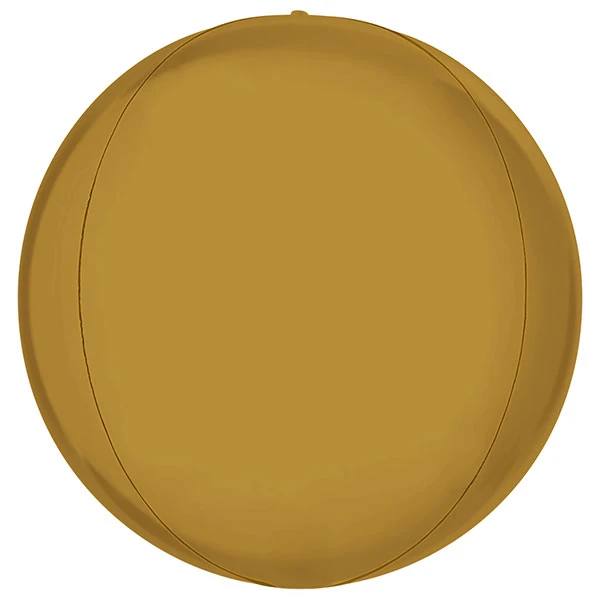 15 inch (38 cm) Grabo Globe Satin Gold folie ballon