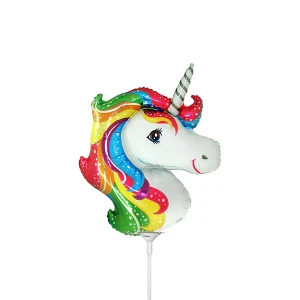 14 inch (35 cm) Grabo Air-filled Unicorn Head folie ballon