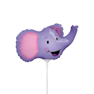 14 inch (36 cm) Qualatex Air-filled Elated Elephant folie ballon