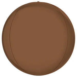 15 inch (38 cm) Grabo Globe Satin Chocolate folie ballon