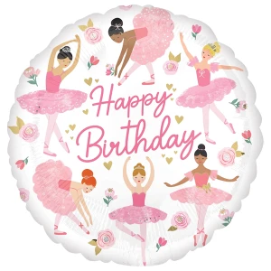 17 Inch (43 cm) Anagram Ballerina Girl Birthday folie ballon