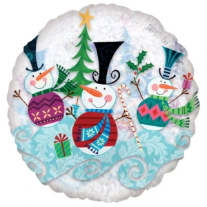 18 inch (44 cm) Anagram Snowman folie ballon