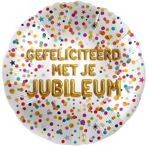 18 Inch (46 cm) De Ballonnerie Number Confetti folie ballonnen