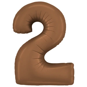 40 Inch (102 cm) Grabo Number Two Satin Chocolate folie ballon