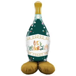 54 inch (137 cm) Grabo Standups Bottle Let's Celebrate folie ballon