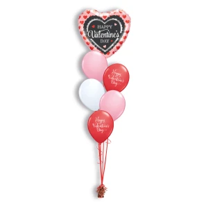 Ballonboeket Valentine's Scalloped Trim (#46082) Ballonboeket Valentine's Scalloped Trim (#46082)