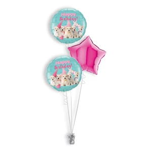 Folieballonboeket Birthday Puppies (#57620)
