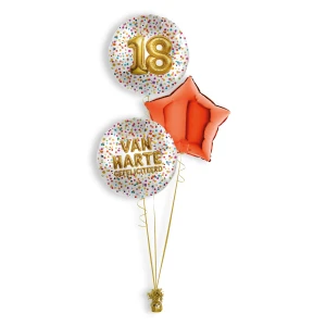 Folieballonboeket Number 50 Confetti