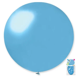 G30 (80 cm) Gemar Standaard Light Blue latex ballon (retailverpakking) G30 (80 cm) Gemar Standaard Light Blue latex ballon (retailverpakking)