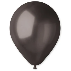 GM120 (33 cm) Gemar metallic Black latex ballonnen