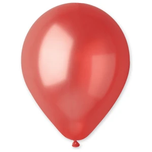 GM120 (33 cm) Gemar metallic Red latex ballonnen