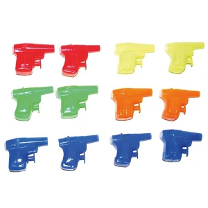 Set x 12 mini Waterpistooltjes 5 kleuren ass.