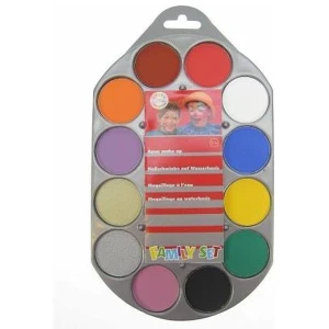 Waterschmink Palet 12 kleuren x 4g Waterschmink Palet 12 kleuren x 4g