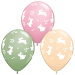 11 inch (28 cm) Qualatex Easter Bunnies latex ballonnen