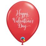 11 inch (28 cm) Qualatex Happy Valentine's Day Script ballonnen