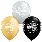11 Inch (28 cm) Qualatex New Year Confetti Dots ballonnen