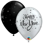 11 inch (28 cm) Qualatex New Year Sparkle latex ballonnen
