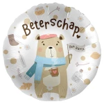 17 inch (43 cm) Premioloon Van Harte Beterschap Bear folie ballon