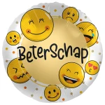 17 inch (43 cm) Premioloon Beterschap Smiley folie ballon
