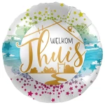 17 Inch (46 cm) Premioloon Welkom Thuis folie ballon