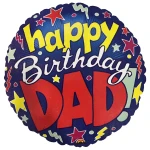 18 Inch (44 cm) Anagram Happy Birthday Dad! folie ballon