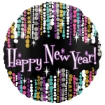 18 Inch (44 cm) Anagram Happy New Year Pizzazz folie ballon