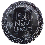 18 Inch (44 cm) Anagram Happy New Year Sparkle folie ballon
