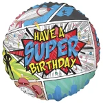18 inch (45 cm) De Ballonnerie Happy Birthday Comic folie ballon