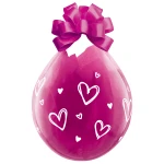 18 Inch (45 cm) Qualatex Hand Drawn Hearts stuffer ballonnen