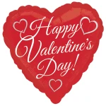 18 Inch (46 cm) Anagram Happy Valentine's Day folie ballon