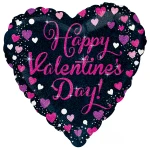 18 Inch (46 cm) Anagram Sparkling Happy Valentine Day folie ballon