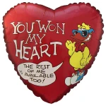 18 Inch (46 cm) Anagram You Won My Heart folie ballon