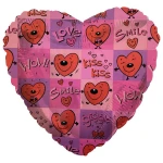 18 Inch (46 cm) CTI Love Kiss Smile Wow folie ballon