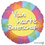 18 Inch (46 cm) De Ballonnerie Van Harte Beterschap folie ballon