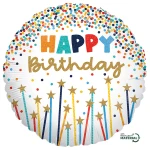 18 Inch (46 cm) Grabo Birthday Star Candles folie ballon