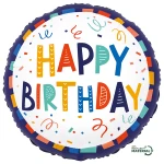18 Inch (46 cm) Grabo Festive Birthday folie ballon