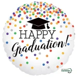 18 Inch (46 cm) Grabo Glittering Grad Confetti folie ballon