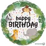 18 Inch (46 cm) Grabo Jungle Birthday folie ballon