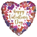 18 Inch (46 cm) Grabo Opal Ombre Valentine folie ballon
