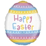 18 inch (46 cm) Grabo Pastel Stripes Easter folie ballon