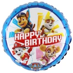 18 inch (46 cm) Grabo Paw Patrol - Happy Birthday folie ballon