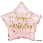 18 Inch (46 cm) Grabo Pink Birthday folie ballon