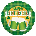 18 Inch (46 cm) Grabo St. Patrick's Green Beer Cheer folie ballon