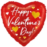 18 Inch (46 cm) Grabo Valentine Heart Arrows folie ballon