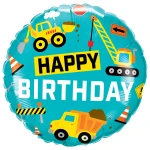 18 Inch (46 cm) Qualatex Birthday Construction folie ballon