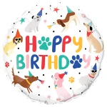 18 Inch (46 cm) Qualatex Birthday Party Puppies folie ballon