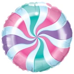 18 inch (46 cm) Qualatex Candy Pastel Swirl folie ballon