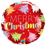 18 Inch (46 cm) Qualatex Christmas Trees Red folie ballon